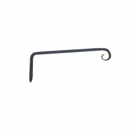 DARE2DECOR 10 in. Straight Hanging Plant Hook Black DA3857355